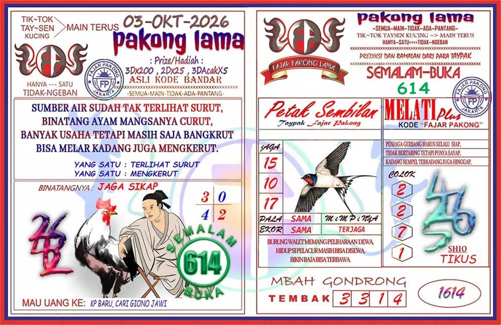 Pakong Lama Syair Update