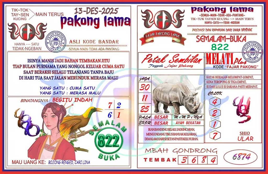 Pakong Lama Syair Update